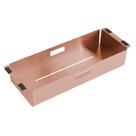 Bandeja profunda debacco 42cm retangular em aço inox rose gold 20.04.00210