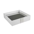 Bandeja Quadrada One Soul Spirit Be Gold Branco - Zen Desing