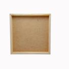 Bandeja Quadrada Quadrinho Madeira Pinus Fundo Mdf Tamanho 30x30x3cm