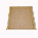 Bandeja Quadrada Quadrinho Madeira Pinus Fundo Mdf Tamanho 35x35x3cm