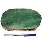 Bandeja Quartzo Verde Borda Dourada Petisqueira p Frios 22cm Bandeja Quartzo Verde Borda Dourada Petisqueira p Frios 22cm
