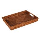 Bandeja Rattan Natural Retangular 31X45x5.5Cm - Kenya