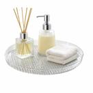 Bandeja Redonda Detalhada Decorativa Multiuso Flexível 33cm