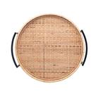 Bandeja Redonda Wolff Bali de Fibra Natural com Alça 32cm x