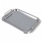 Bandeja Retangular Aço Inox 41x29 cm para Servir