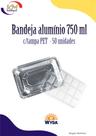 Bandeja retangular c/tampa PET 750 ml c/50 unid - Wyda - food service, alimento, restaurante (15908)