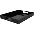 Bandeja Retangular Cor Preta Acrílico 40 Cm - Mimo Style