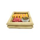 Bandeja Retangular de Bambu Cesto Decorativo para Servir ou Decorar Bandeja Retangular de Bambu Cesto Decorativo para Servir ou Decorar