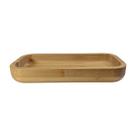 Bandeja Retangular De Bambu Para Não Sujar Mesa De Jantar