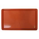 Bandeja Retangular de Plástico Laranja 18cm x 30cm