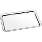 Bandeja Retangular em Aço Inox 30x40cm Prata Multiuso Profissional