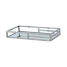 Bandeja retangular em aço inox com espelho Fracalanza 40x20x6cm