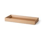 Bandeja Retangular em MDF com PU Bege 28x12x3cm - Mart