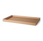 Bandeja Retangular em MDF com PU Bege 45x27x3cm - Mart