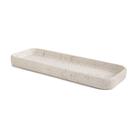 Bandeja Retangular em Poliresina Off White 29,5x11x2,5cm - Mart