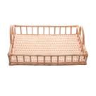 Bandeja Retangular em Rattan Com Alça Nature 37x27cm Wolff