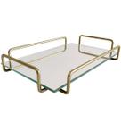 Bandeja Retangular Espelhada 26x17cm Bandeja Decorativa Pequena Bandeja Retangular Espelhada 26x17cm Bandeja Decorativa Pequena