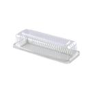 Bandeja Retangular Fatia 500g com Tampa Alta G63MA Branca Galvanotek c/50 un