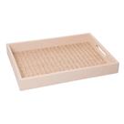 Bandeja Retangular Fundo de Madeira 36 x 24 x 5cm Marrom MDF