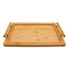 Bandeja retangular hauskraft c/ alça 40x27 bambu tbbu-043