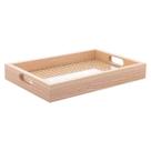 Bandeja Retangular MDF c/ Fundo Treliça 30x4x20 cm Lyor