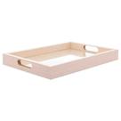 Bandeja Retangular MDF c/ Fundo Tressê 36,5x4x26,5 cm Lyor Bandeja Retangular MDF c/ Fundo Tressê 36,5x4x26,5 cm Lyor