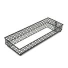 Bandeja Retangular Moderna 24x13x4,2cm Preta Espelhada