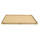 Bandeja Retangular Pérolas 1 Fileira G Festa Decoração 31x21 Mdf Madeira Bandeja Retangular Pérolas 1 Fileira G Festa Decoração 31x21 Mdf Madeira