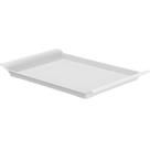 Bandeja Retangular Plástico Resistente Branco Lea Ou 34x21cm para Servir Cozinha Restaurante Café Bandeja Retangular Plástico Resistente Branco Lea Ou 34x21cm para Servir Cozinha Restaurante Café