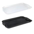 Bandeja Retangular Polipropileno 46x30 Cm Reforçada Lavável Café Manhã Alta Qualidade Rasa Reforçada