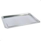 Bandeja Retangular Rasa Aço Inox 45x35 cm