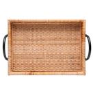 Bandeja Retangular Wolff Bali de Fibra Natural com Alça 34cm Bandeja Retangular Wolff Bali de Fibra Natural com Alça 34cm