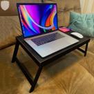 Bandeja Retrátil Suporte Notebook Cama Sofá Confortável