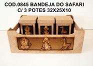 Bandeja Safari 3 Potes 32x25x10 845 Bandeja Safari 3 Potes 32x25x10 845