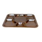 Bandeja Saps Aço Inox 6 Divisórias Bandejão Prato Refeitório