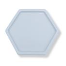 Bandeja Sextavada Azul Claro Candy 15cm Un - Sóboleiras