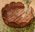 Bandeja Siena Rattan 35cm - ACASA