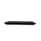 Bandeja slim 12x28cm em resina preto fosco