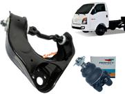 Bandeja Suspensão Superior Dianteira Hyundai HR Após 2004 Lado Esquerdo Com Buchas + Pivos