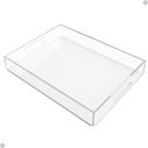 Bandeja Transparente Multiuso Organizador 40x30x5cm Acrílica