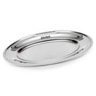 Bandeja Travessa De Inox Oval Rasa Para Servir Porção22x15x2