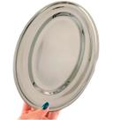 Bandeja/travessa Oval Inox Rasa 28,5cm Grande