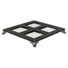 Bandeja Vidro 4 Nichos Saboneteira Difusor Vasinhos 20x20 cm