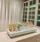 Bandeja Vidro Espelhada Extra Grande 70x40 Decoração Luxo