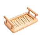 Bandeja Wolff de Bambu com Alças e Fundo em Treliça 25cm