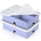 Bandejas congeladoras de silicone BIONMAPLE, 1 xícara com tampa, pacote com 2 unidades, roxas