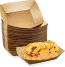 Bandejas de alimentos Oomcu, pacote com 100, 1,36 kg de papel resistente Kraft Brown