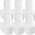 Bandejas de carne de espuma eBoot White Bulk descartáveis 100 unidades