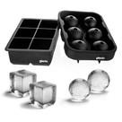 Bandejas de cubos de gelo, moldes grandes de silicone glacio para cubos de 5 cm