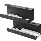 Bandejas de gerenciamento de cabos VIVO Under Desk 43 cm pretas, pacote com 2 Bandejas de gerenciamento de cabos VIVO Under Desk 43 cm pretas, pacote com 2